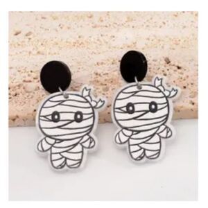 New Cute Halloween Mummy Earrings Dangle Fall Earrings